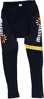 [mzcurse] Men's Long Bib Pants Bicycle Tights Braces Trousers 3D Padded