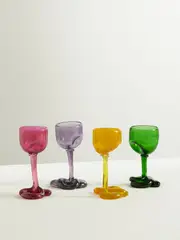[Completedworks] Completedworks - Set Of Four Recycled-glass Wine Glasses - Multi - One size One size Multi