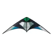 "Insync / GREEN" Dual Line Stunt Kite with "Dyneema" Spectra Line & Wrist Straps