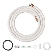 16FT Copper Mini Split Line Set with Dual Pressure Tubes & Insulation