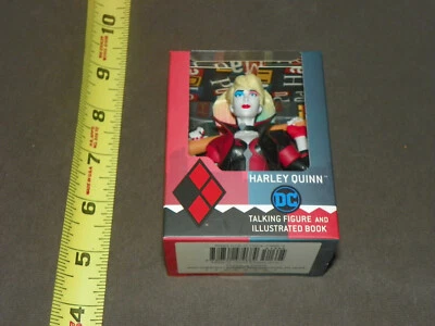 Harley Quinn talking figure and illustrated book by DC comics batteries included