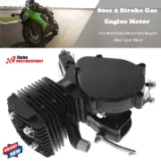 Bike Cycle Gas Engine Motor Black For 80cc 2 Stroke Motorized Motorised Bicycle