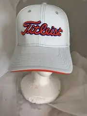 Titleist Hat Golf Baseball New Gray Blue White Orange Mesh S M Cap Small Medium