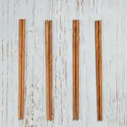 ORGANIC COCONUT CHOPSTICKS HANDCRAFTED VEGAN NATURAL CHOPSTICKS SET OF 4