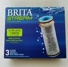 Brita Stream Pitcher Water Filter -Gray, Pack of 3, New Replacement Filters