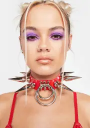[NastyGem] Red Heavy Metal Omega Collar