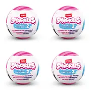 4PK Zuru Snackles S2 Mystery Capsule Plush Soft Toy 5 Inch Kids Assorted 3y+