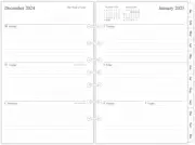 Newestor 2025 Weekly & Monthly Planner Refill, 5-1/2" X 8-1/2", Runs from Januar