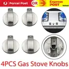 4x Alloy Home Kitchen Gas Stove Knobs Cooker Oven Cooktop Metal Switch ControlUD