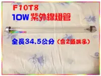 在飛比找Yahoo!奇摩拍賣優惠-F10T8/GL☆10W紫外線燈管 (紫外線烘碗機專用) ~