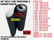 Proform NordicTrack 20" Treadmill Walking Running Belt MODEL # 380192