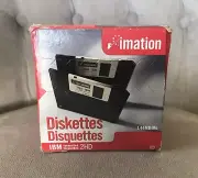 IBM imation 2 HD Diskettes New in Unopened Box Black