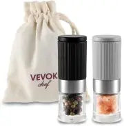 New Mini Ceramic Salt/Pepper Grinder Small Set Adjustable Portable Bag Fast Ship