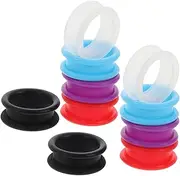 10pcs Pet Grooming Scissors Finger Rings Soft Silicone Shear Grips Inserts for Comfort Protection Stylish Finger Guard for Dog Clippers Grooming