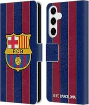 Head Case Designs Officially Licensed FC Barcelona Home 2020/21 Crest Kit Leather Book Wallet Case Cover Compatible with Samsung Galaxy S24+ 5G