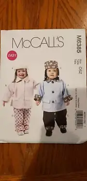 McCall's pattern 6385 Infant jacket, pants, hat Size SM-Lg