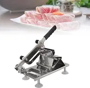 Topyond Manual Meat Slicer Stainless Steel, Multifunctional Meat Cutter for Frozen Meat, Commercial Meat Chopper for Restaurants Hot Pot Shops & Home Use (S 3cm / 1.2in)
