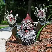 SDASF Resin Zombie Gnomes Garden Gnomes Garden Decor, for Garden Sculptures & Statues Outdoor Decorations for Patio Walking Dead Gnome (A) ZWFDC