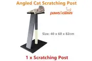 CATSBY Angled Scratching Post Tower Tree Pad Mat Toy Scratcher Pole Bed Scratch