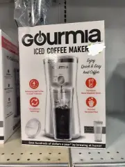 Gourmia Iced Coffee Maker with Brew-Strength Control, Reusable Filter and Tumble
