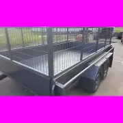 10x6 galvanised tandem trailer box trailer with crate top quality local made