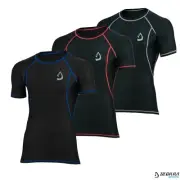 Deckra Mens Compression Base Layer Shirts Half Sleeves Gym, Yoga Armour Tights