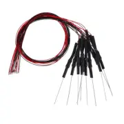 10pcs Pre-soldered Surface Mounted LED Red Light Emitting Diode 0603 DC6-18V
