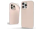 MERCURY Phone Cover Case Soft Feeling Jelly for iPhone 16 Pro Max - Sand Pink