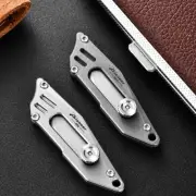 Hot Titanium Utility Knife mini Carving Knife Scalpel Blade Keychain Cutter EDC