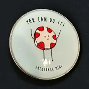 Enamel Pin Candy Mint Pun Encourage Mint Cute Backpack Lapel Funny You Can Do It