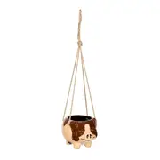 Hanging 16cm Pig Pot Planter Plant Storage Ornament Patio Garden Decor Brown