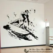 Surfing Boy Wall Stickers Removable Vinyl Wall Decal Home Decor Art Mural Kids