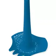 Quut Triplet 24.5cm Kids Beach/Outdoor Toys Shovel/Sieve/Rake/Funnel Deep Blue
