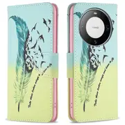 Pu Leather Folio Case For Huawei Mate 60 Pro/mate 60 Pro+, Pattern Printing Stand Wallet Phone Cover