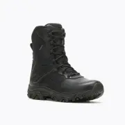MERRELL WORK Men's 8" Moab 3 Response Tactical Zip Waterproof Boot Black -