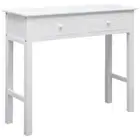 vidaXL Console Table White 90x30x77 cm Wood BMG