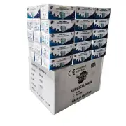 40 Boxes of 50 Disposable Face Masks, 3-Ply, 3 Layer Facial Cover Wholesale Bulk