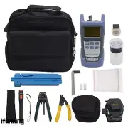 10pcs/set Fiber Optic FTTH Tool Kit SKL-6C Fiber Cleaver VFL Optical Power Meter