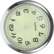 Anneome Car Clock Mini Round Clock Auto Automotive Dash Pendulum Mini Retro Car Small Digital Battery Operated Metal