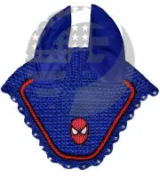 SPIDER MAN Super Hero Horse Ear Bonnet/Net/Hood/Mask Fly Veil Breathable Coton
