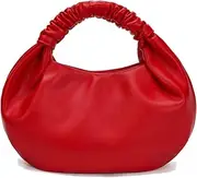 [CORAID] Mini Hobo Tote Bags for Women Soft Leather Clutch Purses for Women Cloud-Shaped Top Handle Bags