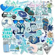 50 Blue Stickers Pack For Hydro Flask Water Bottles Free Shipping Sticker Bomb