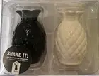Pineapple Salt and Pepper Shakers NEW Black & white 7cm Tall