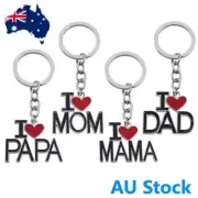 key ring DAD MOM MAMA PAPA father mother birthdate present gift FREE GIFT BAG AU