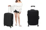 Travel Luggage Cover Suitcase Protector Scratch-Resistant Fits 18-32 Inch Luggage-Black