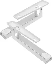 Uonlytech 2Pcs Wall Mounted Oven Rack Durable Folding Kitchen Support Frame Space Saving Design for Microwave Storage Thickened Design for Stability
