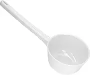 Water Ladle, Long Handle Large Capacity Water Dipper for Commercial & Home, Thickened Kitchen Water Scoop Cup Water Spoon for Baby Bathtub, Kitchen Washing, Garden (White)
