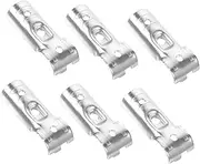 Mobestech 6 Pack End Rail Clamps Tubing Connectors for t Post Clips Chain Link Fence Parts Zinc-plated Steel Easy Install