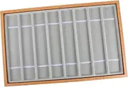 Ipetboom 1Pc Slots Watch Display Tray Watch Showcase Bracelets Necklaces for Retail Stores and Home Use
