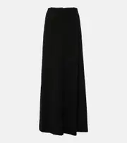 [Dries Van Noten] Dries Van Noten Wool-blend maxi skirt AU 10 black